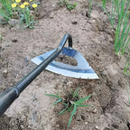 Hollow Weeding Hoe Handheld Weeding Rake Manganese Steel Quenched Garden Hoe for Weeding Planting Digging, Heavy Duty Agricultur