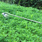 Stainless Steel Grass Rooting Weeding Tool Garden Hook Puller With Handle For Easily Removing Weeds Planting Shovel Harvesting