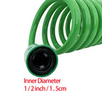 Garden Irrigation Water Pipe, Watering Nozzle, Garden Hose With 7-Function Nozzle, Car Cleaning Spring Pipe, Plastic Hose