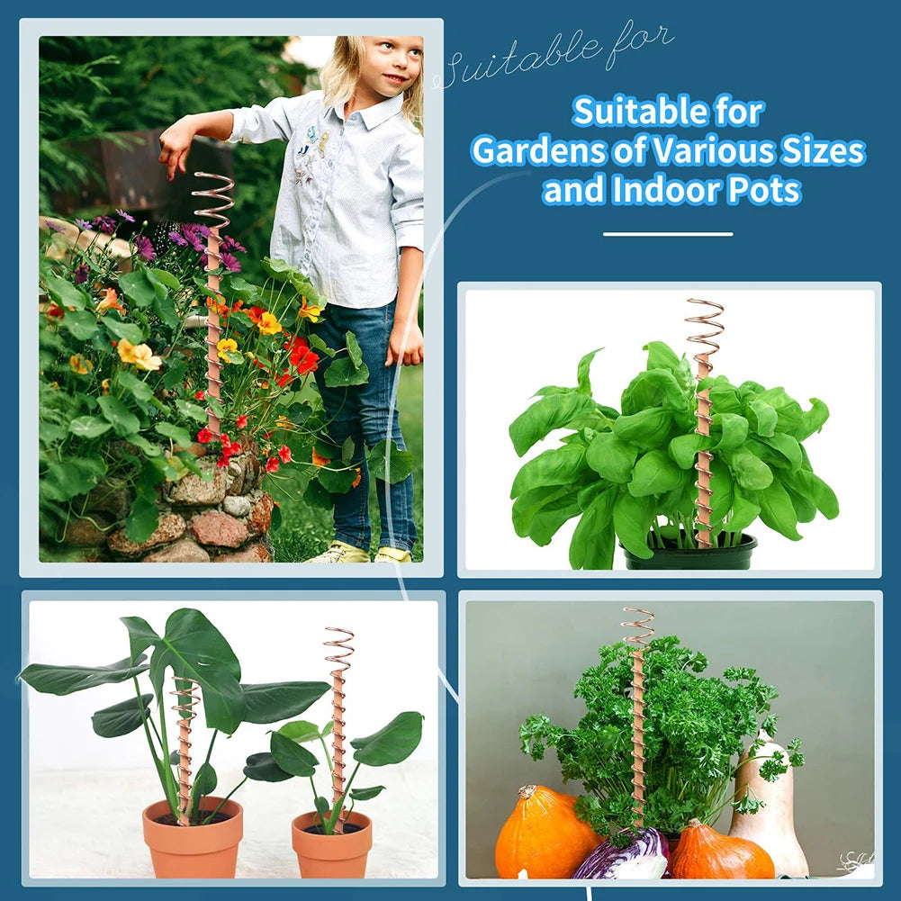 Electroculture Plant Stakes, Copper Garden Antennas