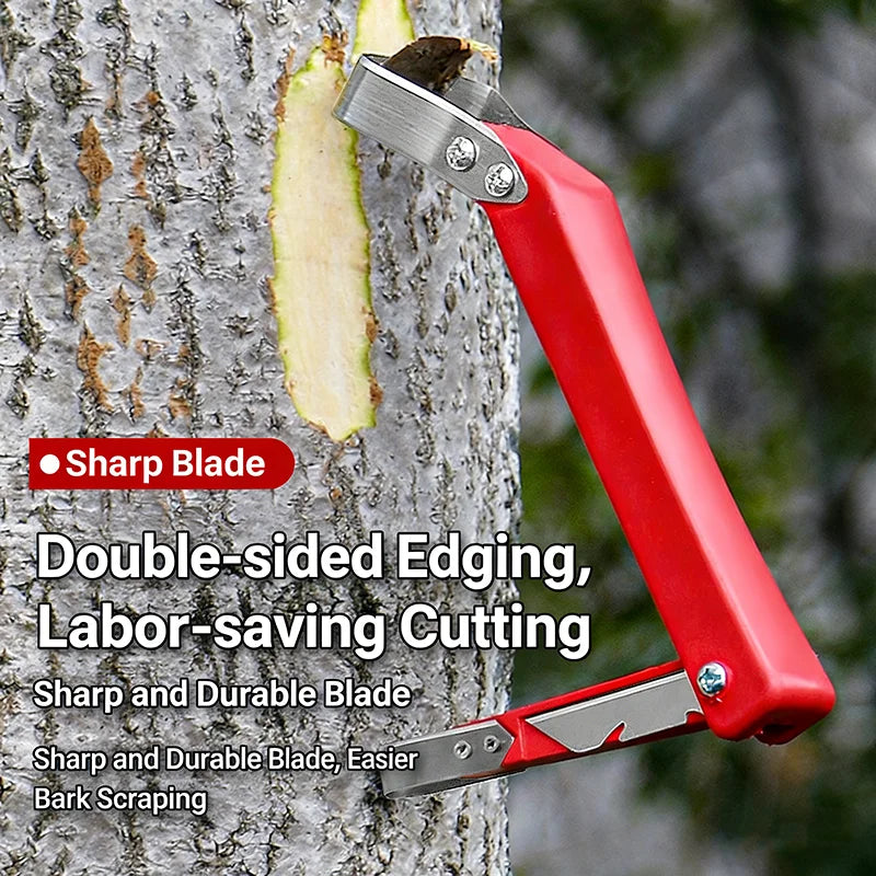 Tree Bark Scraper Pruning Knife Fruit Tree Ring Cutting Grafting Tool Multifunctional Peeling Knife