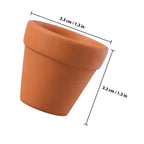 12Pcs Terracotta Plant Pots Ceramic Flower Pots for Small Plants Indoor Outdoor Mini Clay Natural Rustic Decor