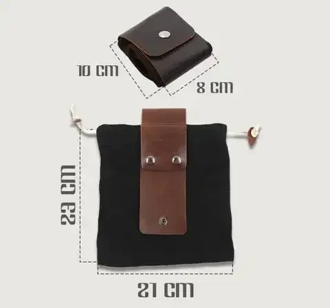 Leather Waxed Canvas Pouch Garden Tool Bag Tote Garden Tools Bag In Water Proof Canvas Rolling Bag Outdoor Canvas Picking Bag