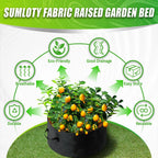 6+1 Grids Nonwoven Planting Grow Bag Pots Gardening Supplies Outdoor Garden Planters Vegetable Flower Pot Container Seeds Sack