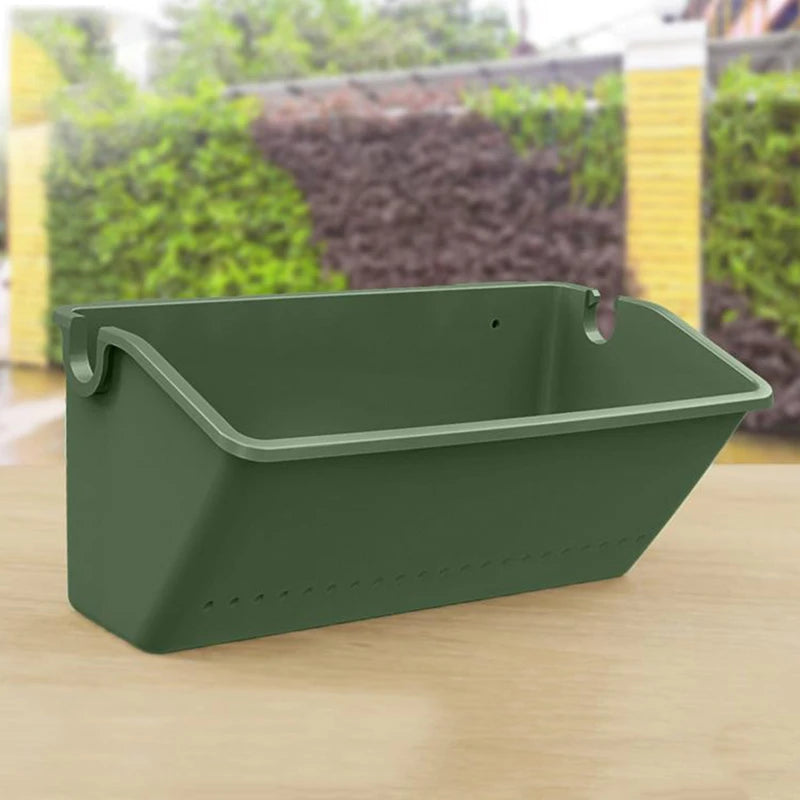 1PC Hanging Garden Plant Wall Flower Pot Container Wall Hanging Vertical Green wall-mounted Plastic Planting Box Home Decor