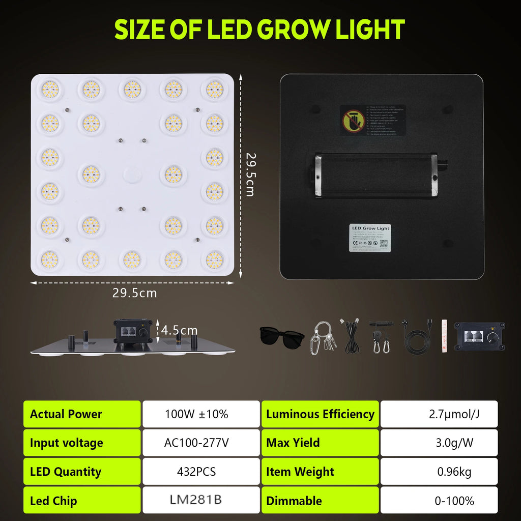 LED Grow Light 500W 600W 800W 1000W Diode Full Spectrum Silent Quantum Board Used for Greenhouse Tent Hydroponic Plant