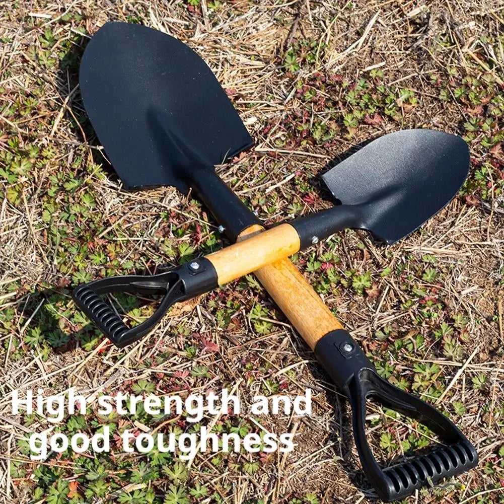 50cm Digging Shovel Mini Manganese Steel Shovels Trowel Waterproof Rustproof Garden Scoop Coated Surface for Camping Outdoor