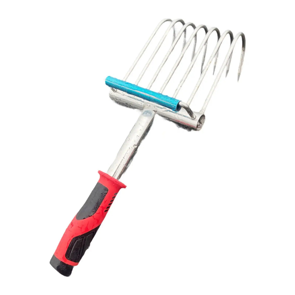 Hand Rake Weeding Versatile Handheld Gardening Tool for Lawn Beach Backyard