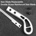 HandSaw, Gardening Saw, SK5 Steel Blade, Wooden Handle, Carpentry Saw, 365 mm, Ideal for Cutting Curved Wall Panels