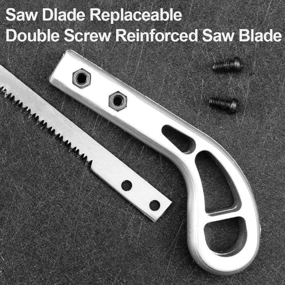 HandSaw, Gardening Saw, SK5 Steel Blade, Wooden Handle, Carpentry Saw, 365 mm, Ideal for Cutting Curved Wall Panels