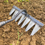 4/5/6/7 Teeth Weeding Hoe Rake Farm Tool Weeding Scarifier Artifact Agricultural Garden Tool Hoe Farm Growing Weeding Tools