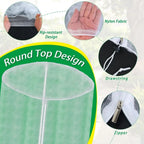 Portable with Zipper Mesh Plant Covers Reusable Protection Insect Netting Stackable Plant Protectors Greenhouse