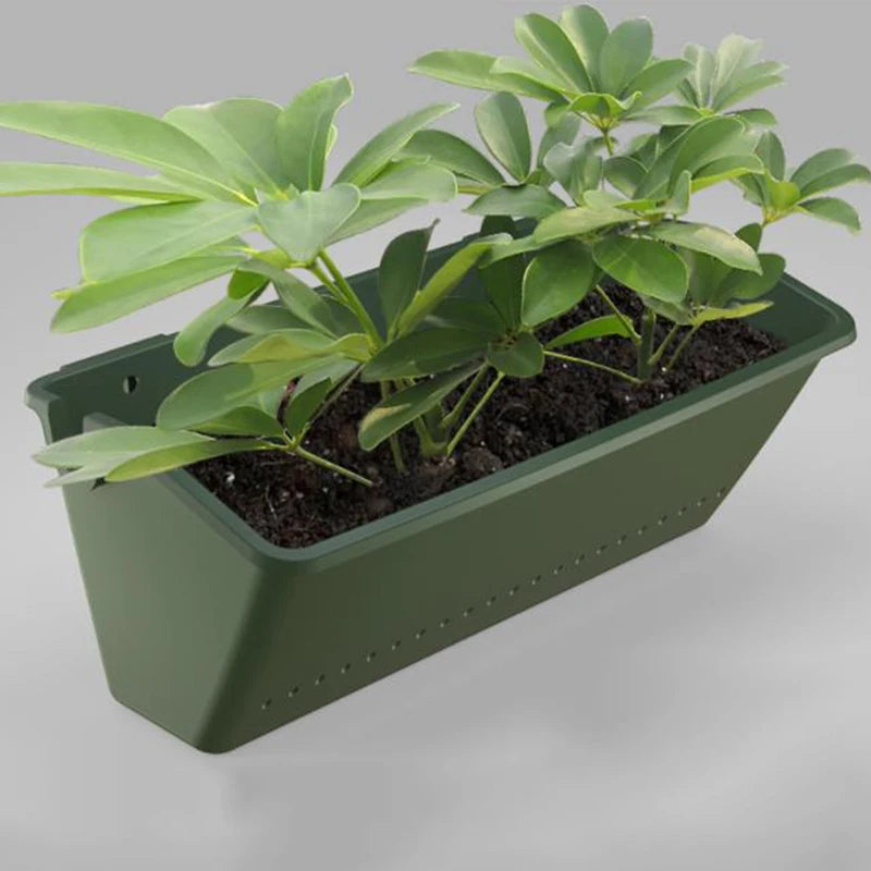 1PC Hanging Garden Plant Wall Flower Pot Container Wall Hanging Vertical Green wall-mounted Plastic Planting Box Home Decor