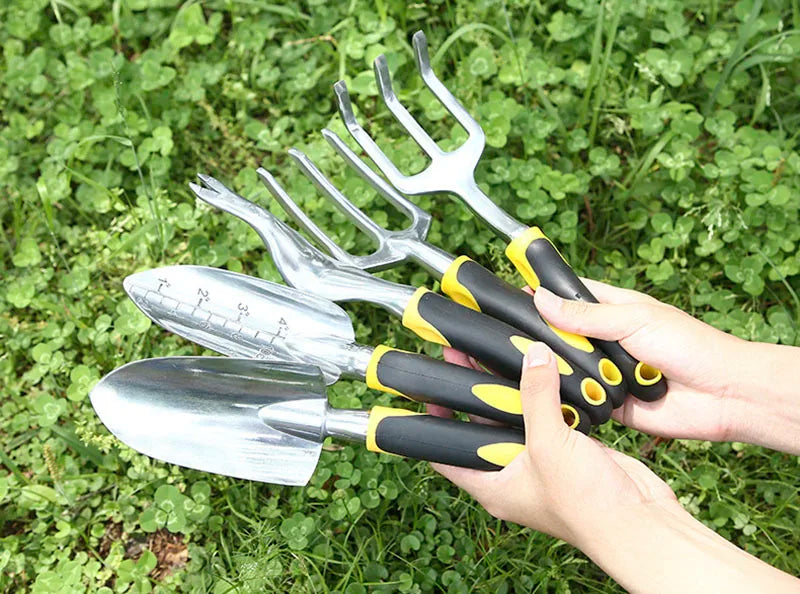 XMSJ 8PCS Multi-Function Garden Tool Hand Shovel/Triclaw Rake/Harrow/Drafter/Fork/Spade Loosening Potted Soil Planting Tools