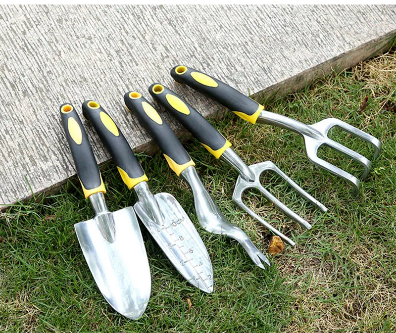 XMSJ 8PCS Multi-Function Garden Tool Hand Shovel/Triclaw Rake/Harrow/Drafter/Fork/Spade Loosening Potted Soil Planting Tools