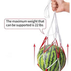 Watermelon Mesh Bag Hammock Reusable Melon Hanging Net Bag Fruit Harvest Trellis Hammock For Watermelon Pumpkin Cantaloupe