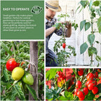100 PCS Plant Support Clips Plastic Ties Trellis Stake Clips Garden Veggie Tomato Greenhouse Holder For Garden Tools Accessories
