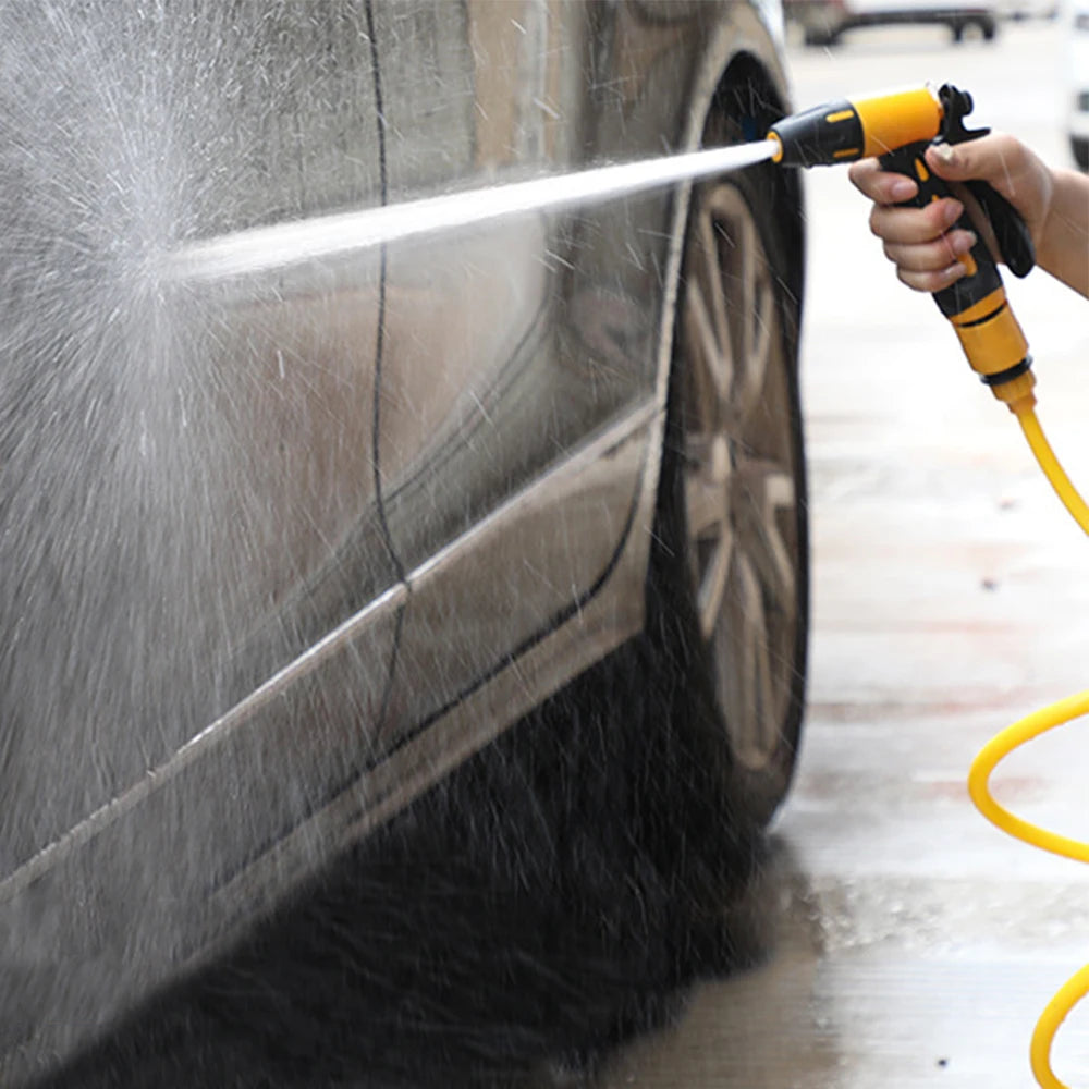 Garden Extension Hose with Sprayer Sprinkler for  for Car Cleaning Courtyard Lawn Watering EVA Retractable Tubeing Water Gun Kit