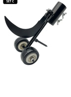 Weed Remover Set with Roller Manual Weed Remover No Need to Bend Over for Garden/ Sidewalk/ Driveway Cracks Elderly