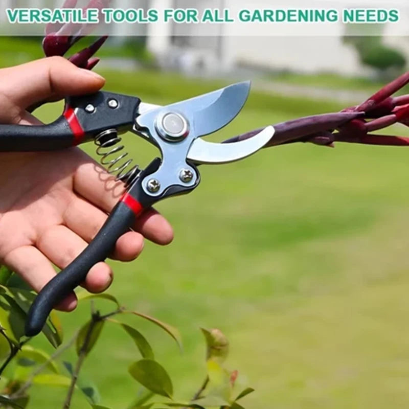 Complete Gardening Kit with 5 Essential Tools; Pruning Shears, Foldable Sawi Scissors, Plant Cutter