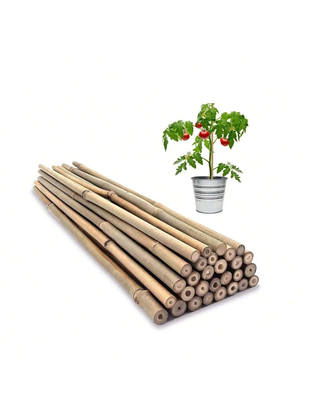 Natural Bamboo Garden Stakes for Climbing Plants