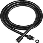 Garden Water Hose Black Pipe 1.5/2M Flexible Pull Extension Pipes Shower Accessories New SUS304 Bathroom Extendable Hoses Home