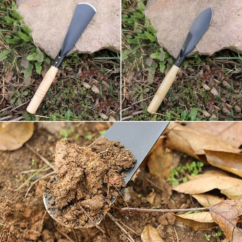 Metal Garden Tools Digging Transplanting Vegetables Flower Planting Hand Shovels Hoe Weeding Shovel Potting Soils Scoop Spade
