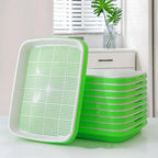 Hydroponic Microgreens Sprouter Tray Seed Sprouting Plates Wheatgrass Grower Nursery Trays for Home Garden Soilless System