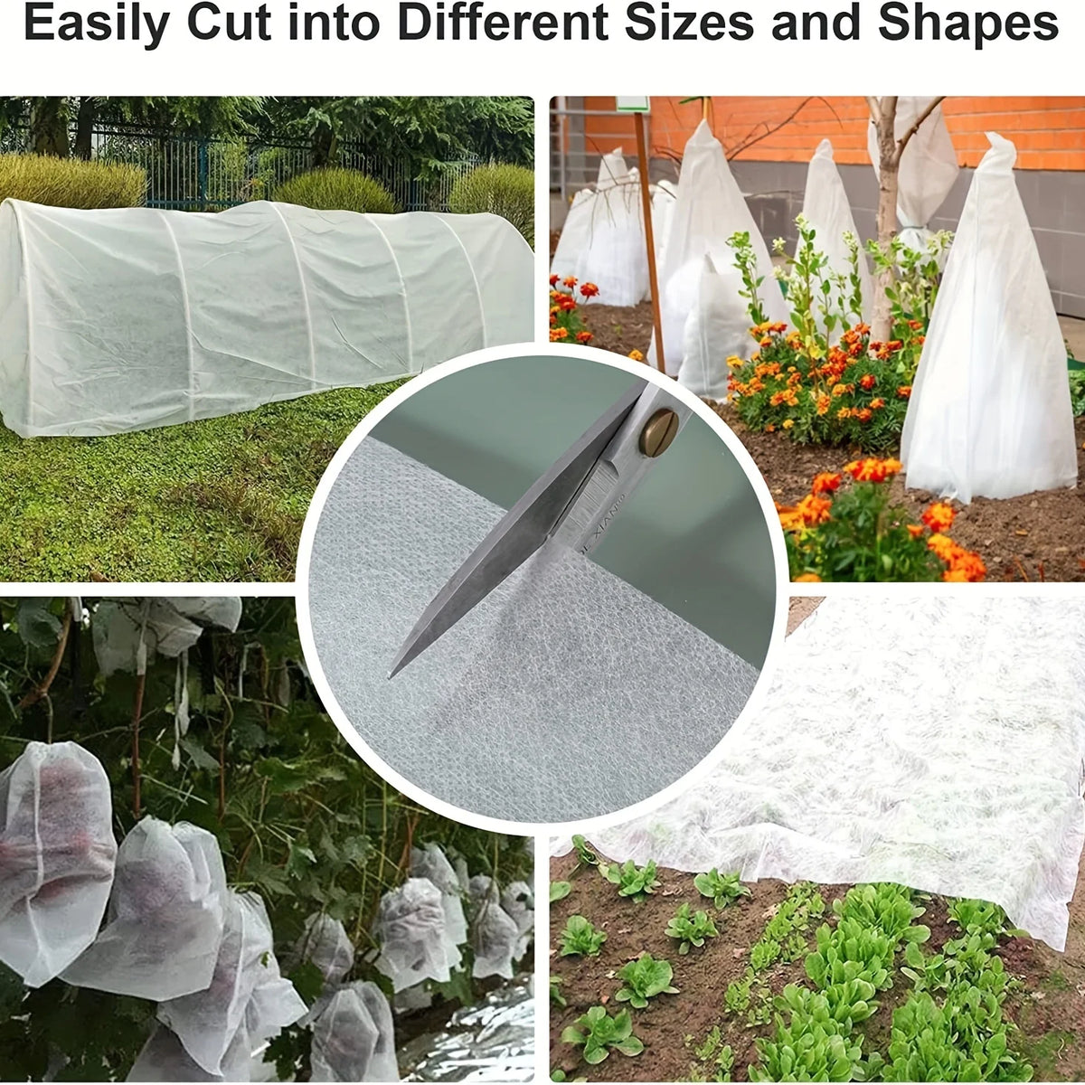 Plant Cold Protection Cover Thickened Floating Surface Covering Cloth160cm×1000cmNon-woven Fabric Vegetable and Fruit Tree Frost