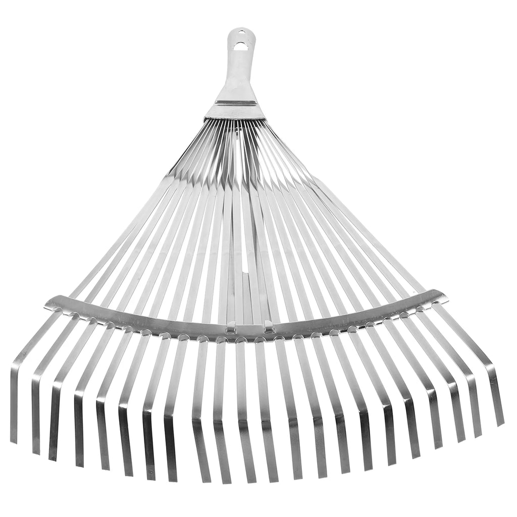Garden Leaf Rake Grass Farming Rake Telescopic Rake Stainless Steel Handle Landscape Rake Wire Gardening For Remover Tool Leaves